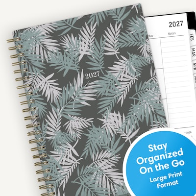 2027 Blue Sky 5" x 8" Weekly & Monthly Planner, Green (164029)