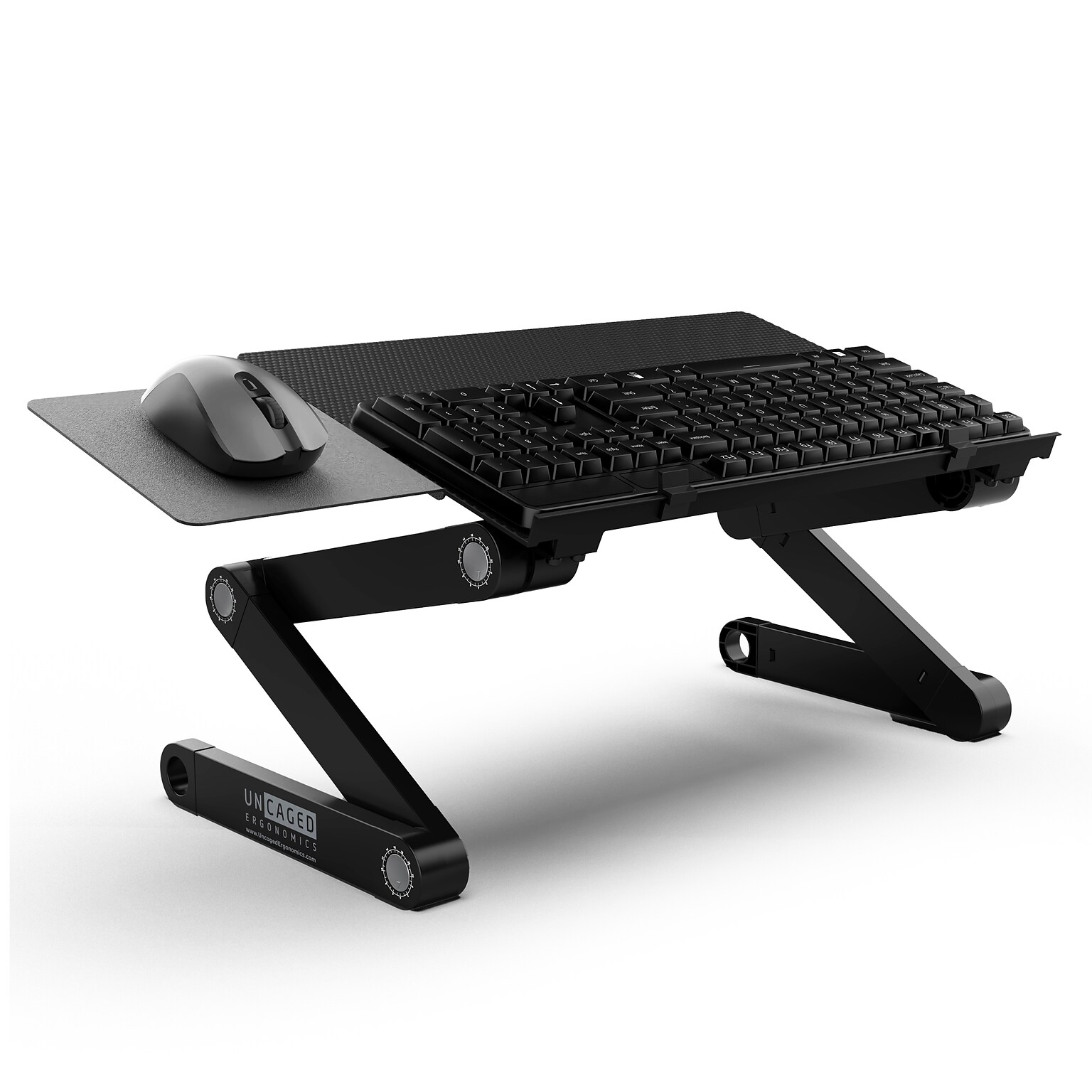 Uncaged Ergonomics WorkEZ Adjustable Keyboard Tray, Black (WEKTB)