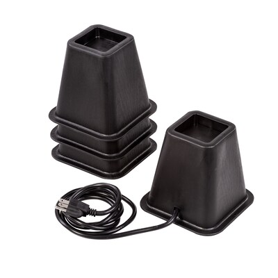 Honey-Can-Do Bed Risers, 5.5, Black (STO-09675)