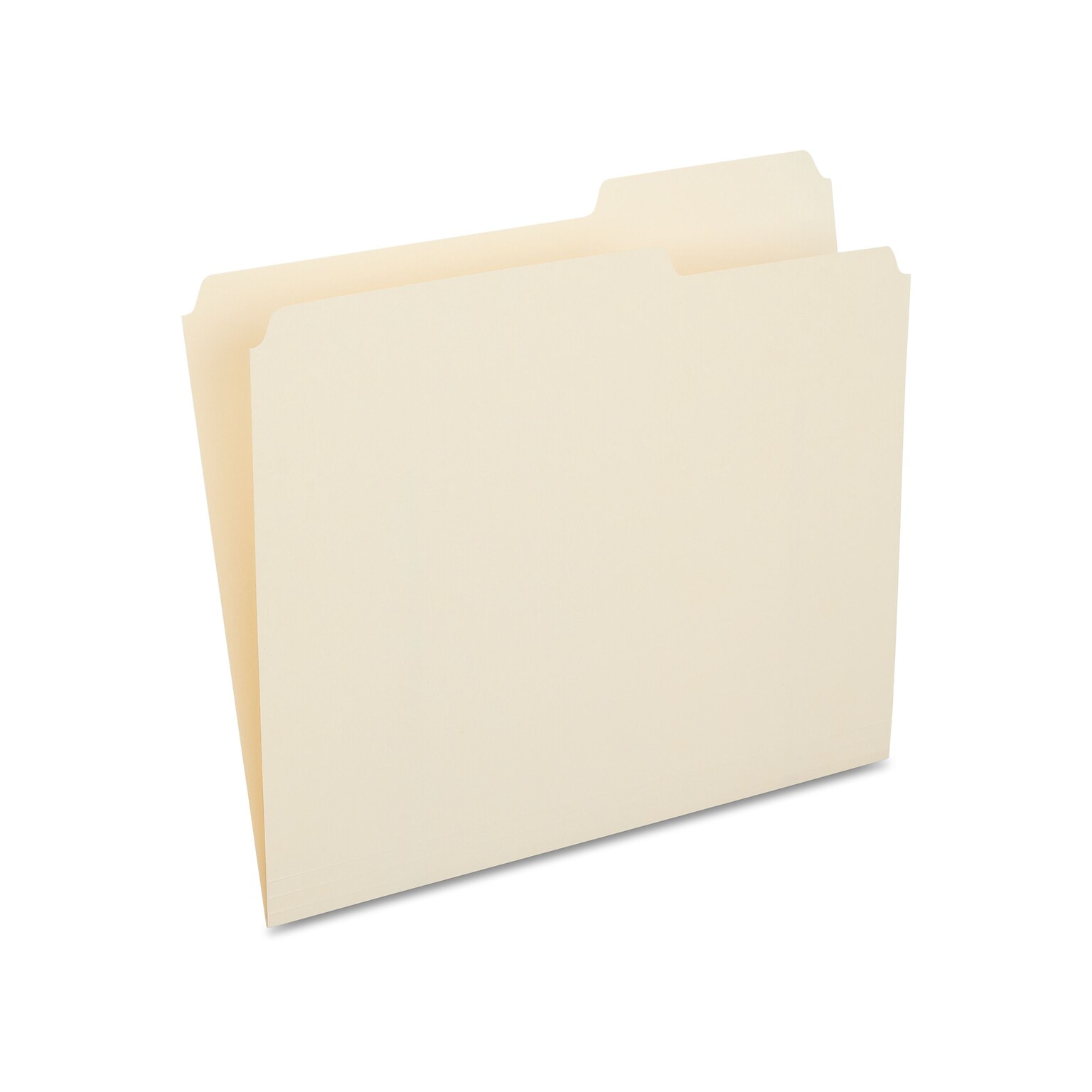 Staples File Folders, 2/5 Cut Tab, Letter Size, Manila, 100/Box (ST508812/508812)