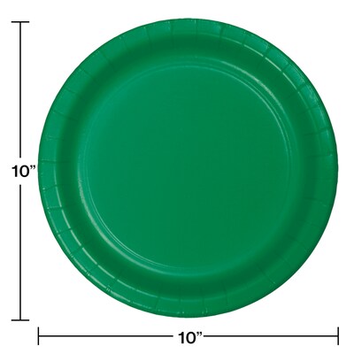 Creative Converting Touch of Color Banquet Plates, Emerald Green, 240/Carton (50112B)