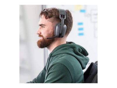 Logitech Zone Vibe 125 Noise Canceling Bluetooth Stereo Over-the-Ear Headset, USB, MS Certified (981-001156)