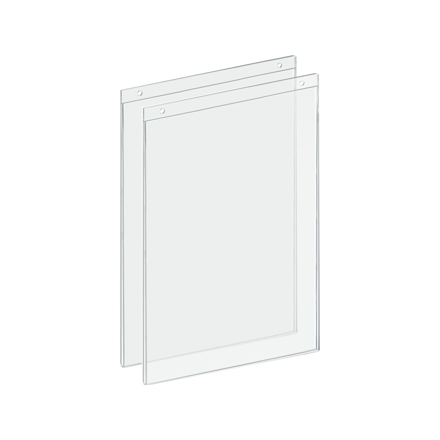 Azar Wall Sign Holder, 11 x 17, Clear Acrylic, 2/Pack (162708-2PK)