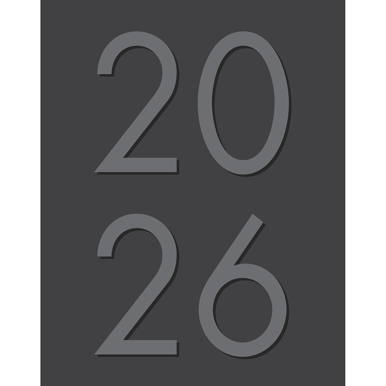 2026 Willow Creek Charcoal 7.5 x 9.5 Monthly Planner, Paperboard Cover (57049)