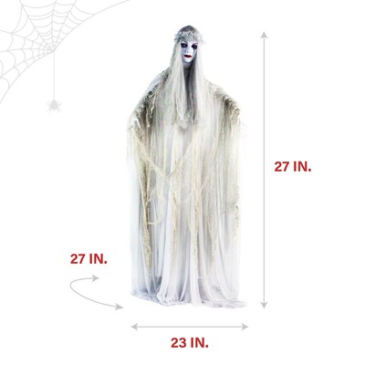 Haunted Hill Farm Life-Size Animatronic Ghost Bride (HHLADY-2FLSA)