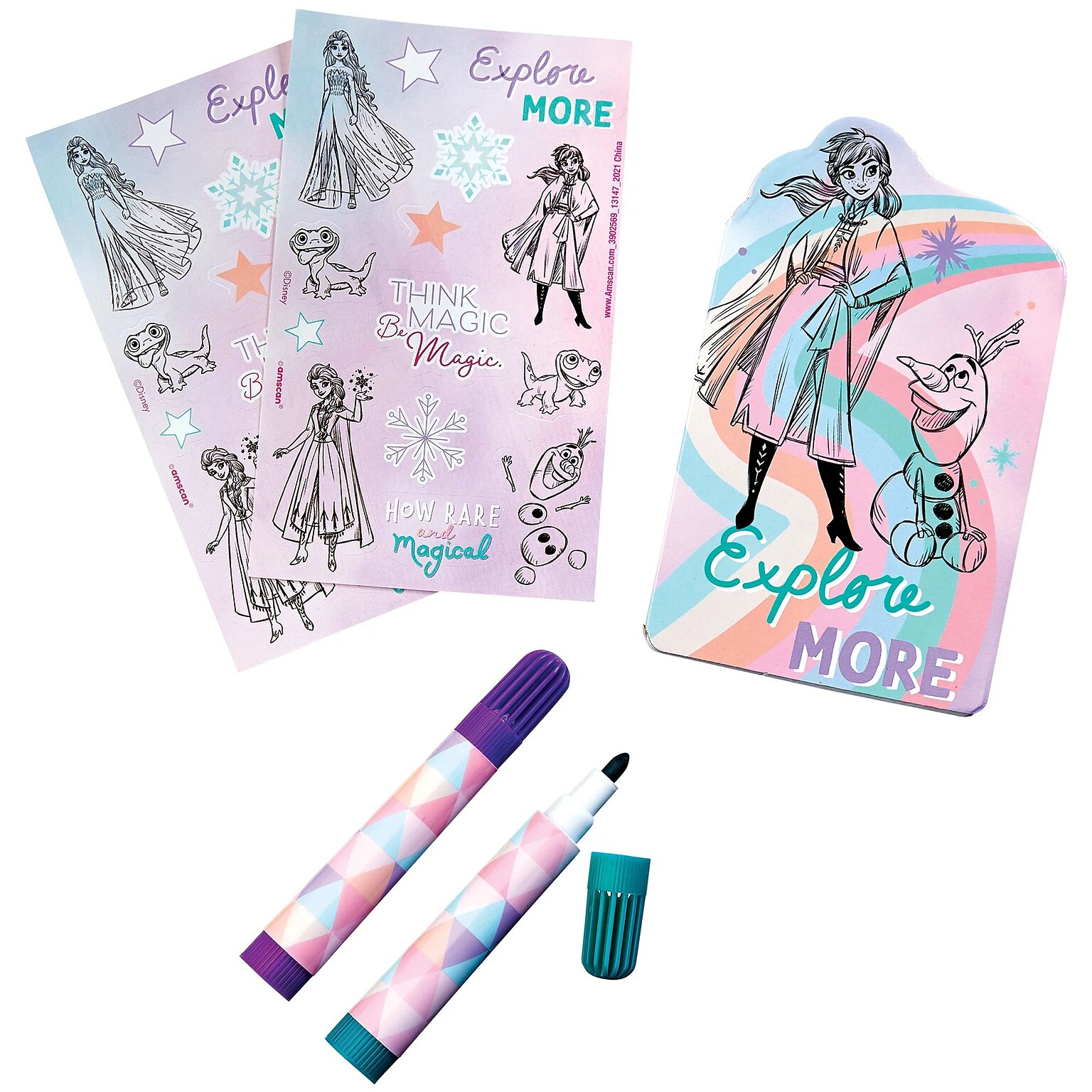 Party City Frozen 2 5-Piece Stationery Set, Multicolor (AM3902569-NS)