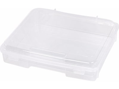 Iris Plastic Project Case with Latching Lid, Letter Size, Clear (150655)