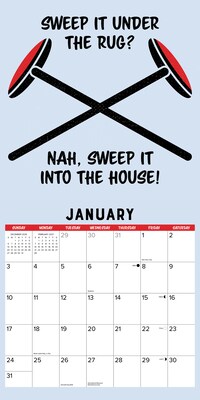 2027 Willow Creek Curling 12" x 12" Monthly Wall Calendar, Assorted Colors (59937)