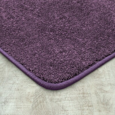 Joy Carpets Endurance Polyester 6 x 6 Machine Tufted Rug, Purple (80P-08)