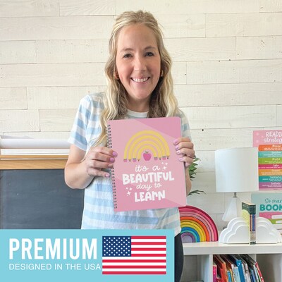 Hadley Designs Undated Pink Teacher Planner and Lesson Plan Book, 8" x 10" (HDDX004557P9V)