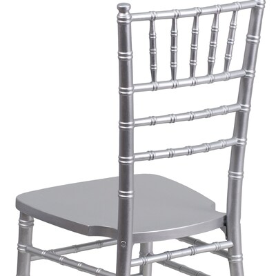 Flash Furniture HERCULES Series Wood Chiavari Chair, Silver, 2 Pack (2XSSILVER)
