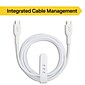 NXT Technologies™ 6 Ft. Braided USB-C Cable, White (NX60470)