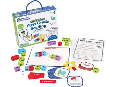 Learning Resources Skill Builders! First-Grade Reading Activity Set (LER1237)