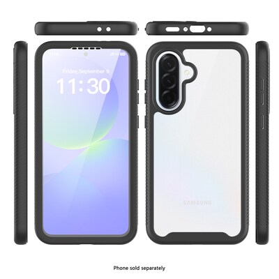 SaharaCase Raider Series Phone Case for Samsung Galaxy A37, Shock Absorbing, Clear/Black (CP01106)