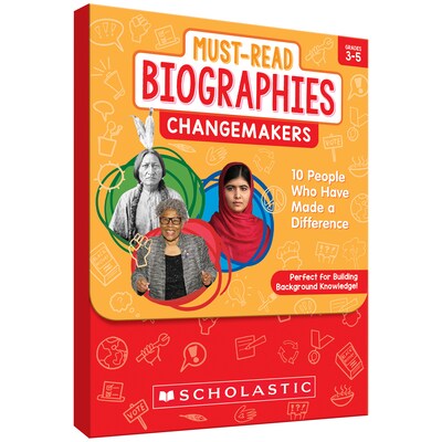 Scholastic Teaching Solutions Must Read Biographies Changemakers Boxed Set, 62/Set