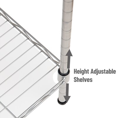 Mind Reader Metal Shelves, Silver (COUMIC2T-SIL)
