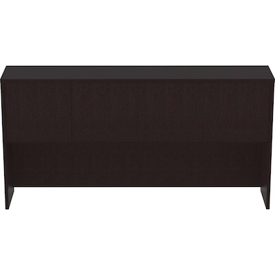 Lorell Essentials Series 72W Stack-on Hutch, Espresso (LLR18214)