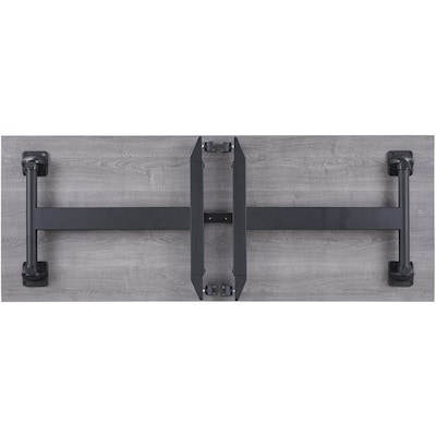Lorell 63"W x 29.5"D Mobile Folding Training Table, Laminate, With Wheels, Gray (LLR60741)