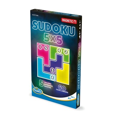 Ravensburger ThinkFun Sudoku 5x5 Magnetic Travel Puzzle (76591)