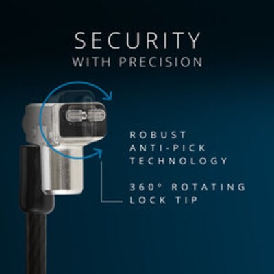 Kensington PortLock Custom Keyed Laptop Lock for Specialized USB-C Lock Slots, 6 ft. (K64547M)