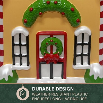 Fraser Hill Farm 32” Gingerbread House Christmas Blow Mold (FFBM-1GNB-MLT)