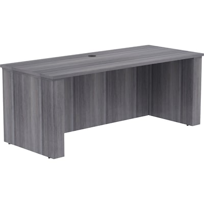 Lorell Essentials Series 72"W Electric Adjustable Standing Desk, Weathered Charcoal (LLR69578)