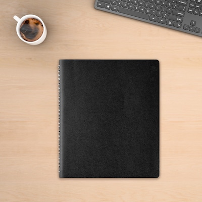 Staples 7" x 8.75" Undated Daily Planner, Black (ST60461-24)