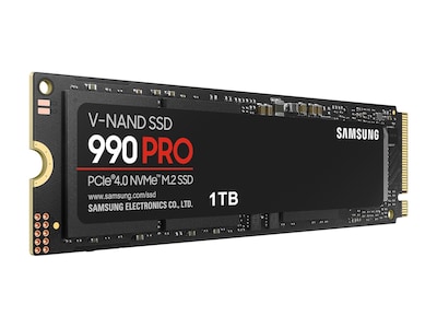 Samsung 990 PRO 1TB M.2 PCI Express 4.0 Internal Solid-State Drive, V-NAND (MZ-V9P1T0B/AM)