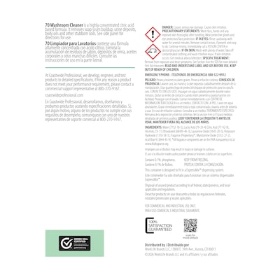 Coastwide Professional Washroom Cleaner 70 Concentrate for ExpressMix, 3.25L, 2/Carton