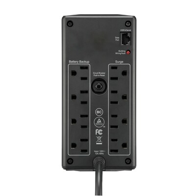 APC Back-UPS Pro 1000VA 8-Outlet UPS, Black (BN1050M)