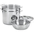 Chefs Classic Stainless 12 Qt. Four-Piece Pasta/Steamer Set