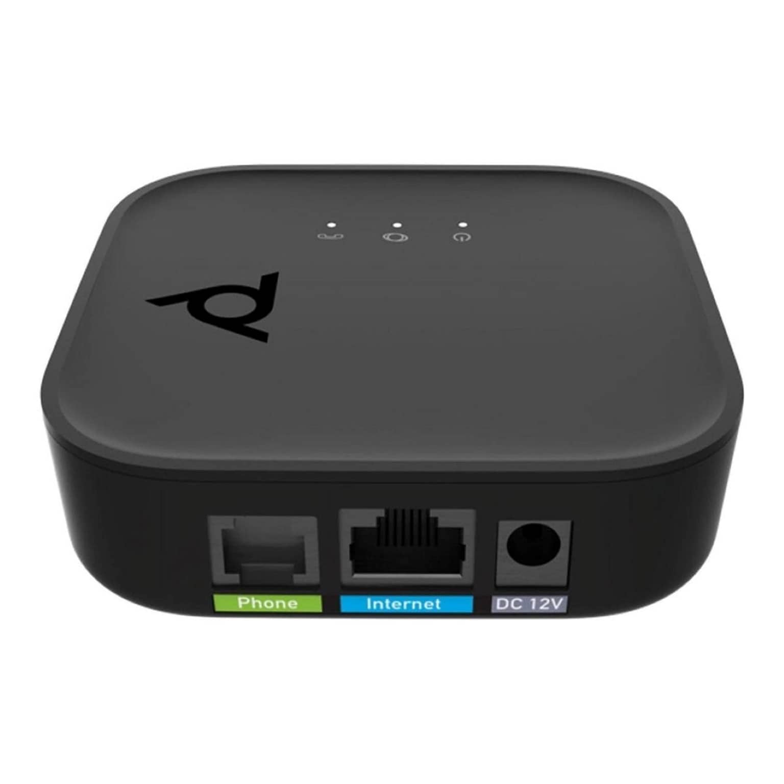 Poly ATA 400 1FXS Telephone VoIP Adapter, Black (8F3H4AA#ABA)