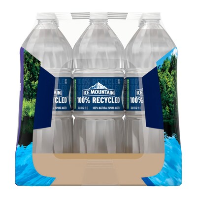 Ice Mountain 100% Natural Spring Water, 33.8 oz., 15 Bottles/Carton (11475325)