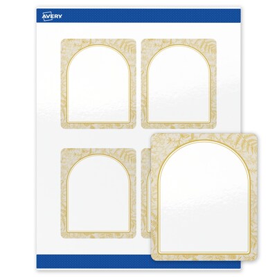 Avery Rectangle Laser/Inkjet Multipurpose Labels, 4 x 3-1/3, White, 40/Pack (19479371058)