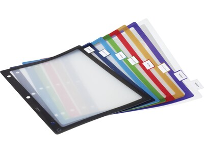 Staples Fixed Tab Binder Dividers, 8-Tab, Multicolor, Durable Index Dividers for Office & School