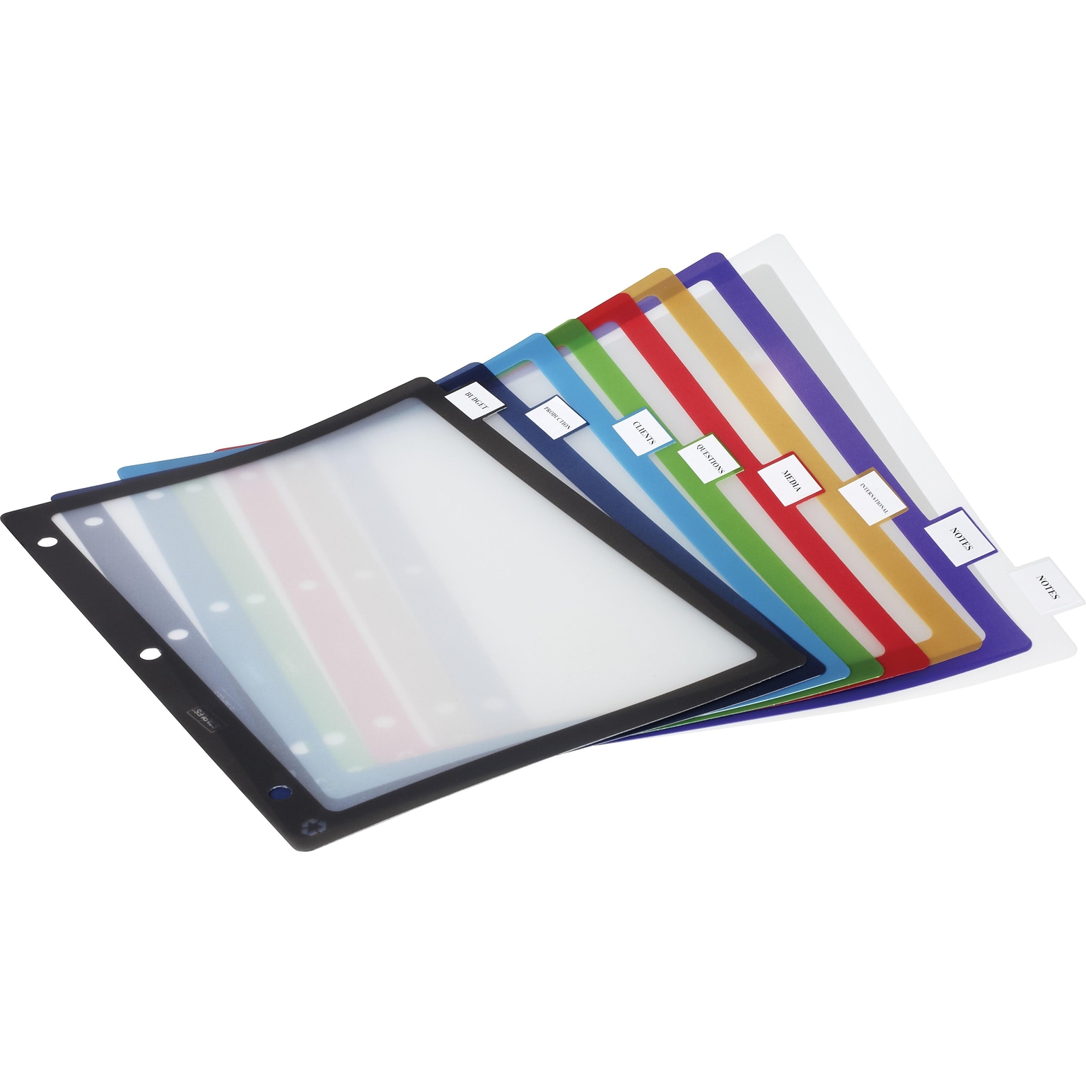 Staples Fixed Tab Binder Dividers, 8-Tab, Multicolor, Durable Index Dividers for Office & School