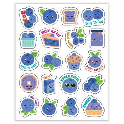 Teacher Created Resources Blueberry Smelly Stickers, Multicolored, 120/Pack, 6/Packs/Bundle (TCR9452-6)
