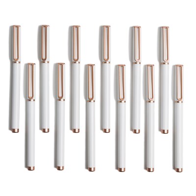 U Brands Catalina Porous Pen, Medium Point, 0.7mm, Black Ink, Dozen (3785U01-24)