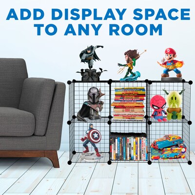 Mount-It! 28 x 42 6-Cube Storage Organizer, Black (WI-4012)