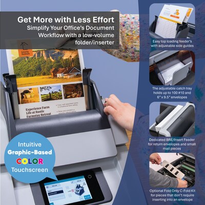 Formax FD 6104 Automatic Paper Folder and Envelope Stuffer, 200 Sheets (FD6104)