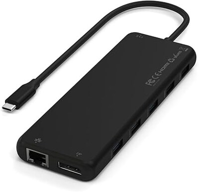 Satechi 13-in-1 USB-C Triple Display Multiport Adapter, Black (ST-P3D13K)