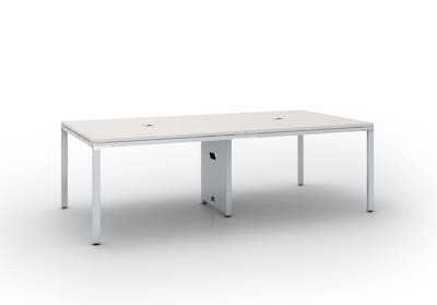 Boss Office Products Simple System 95W Meeting Table, White (S402-WT)