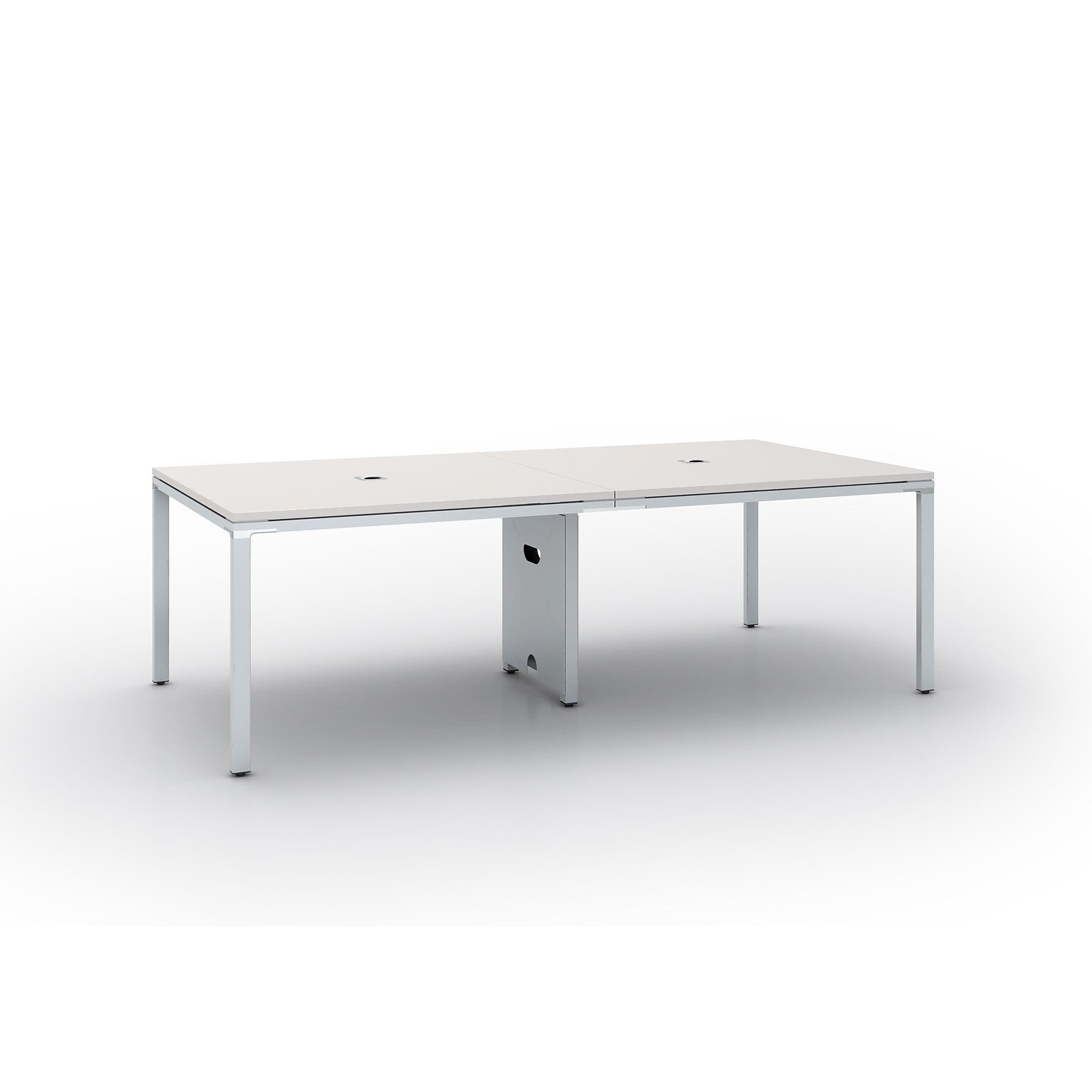 Boss Office Products Simple System 95W Meeting Table, White (S402-WT)