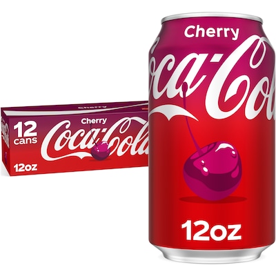 Coca-Cola Cherry Fridge Pack Cans, 12 oz., 12 Cans/Pack (49000031034)