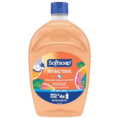 Softsoap Antibacterial Liquid Hand Soap Refill, Crisp Clean Scent, 50 oz. (61048277)