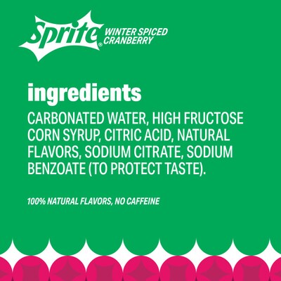 Sprite Winter Spiced Cranberry, 12 oz., 24 Cans/Pack (A-0005117)