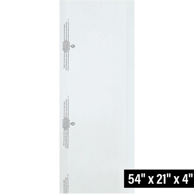 21 x 54 Reclosable Poly Bag, Bags on a Roll, Clear, 360/Roll (GB21454)