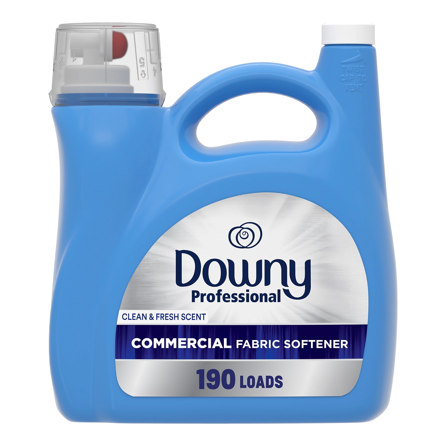 Downy Professional Liquid Fabric Softener, Clean & Fresh, 190 Loads, 140 oz. (14052)