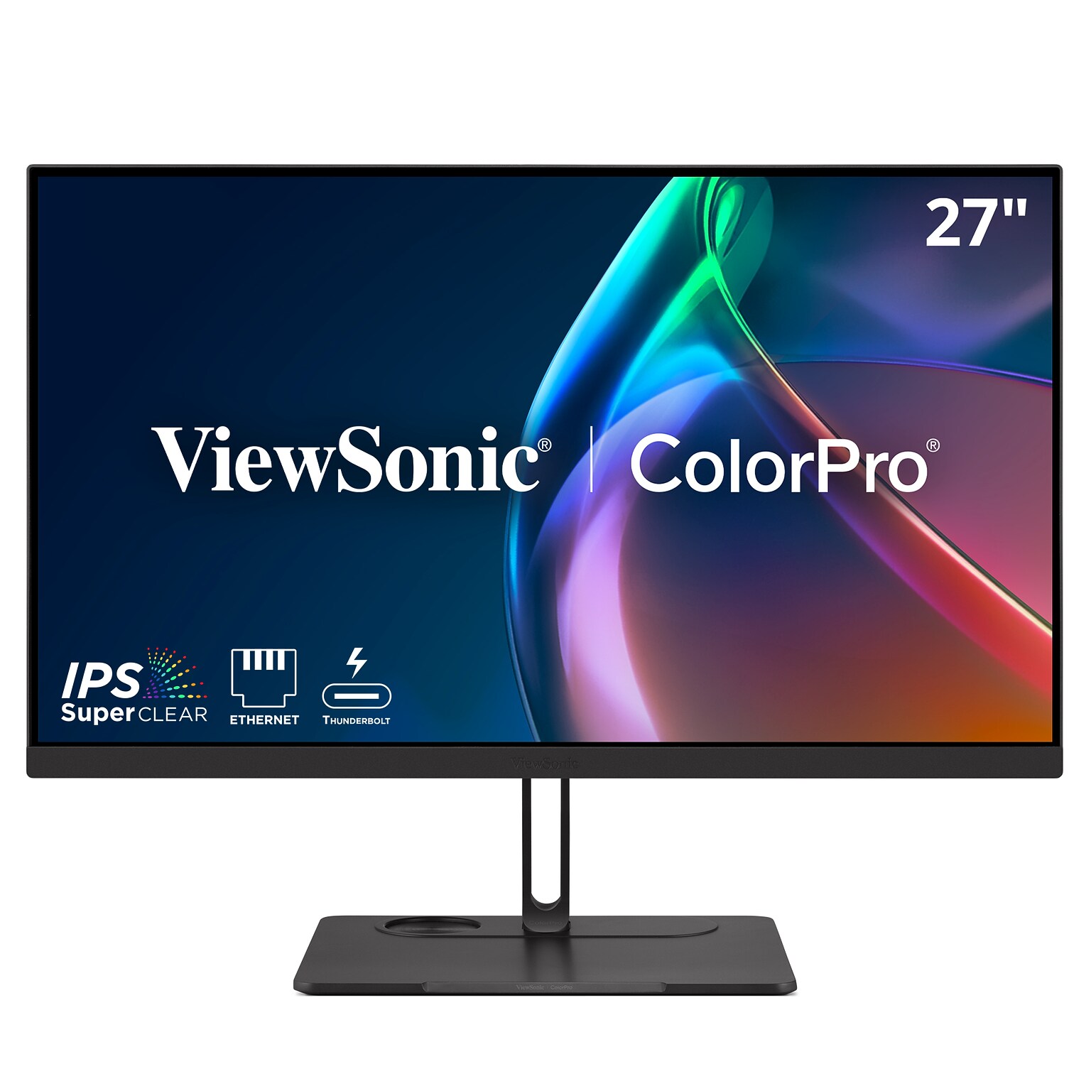 ViewSonic ColorPro 27 QHD 120Hz LCD Monitor, Height Adjustable, Universal Docking Station, Black (VP2776T-2K)