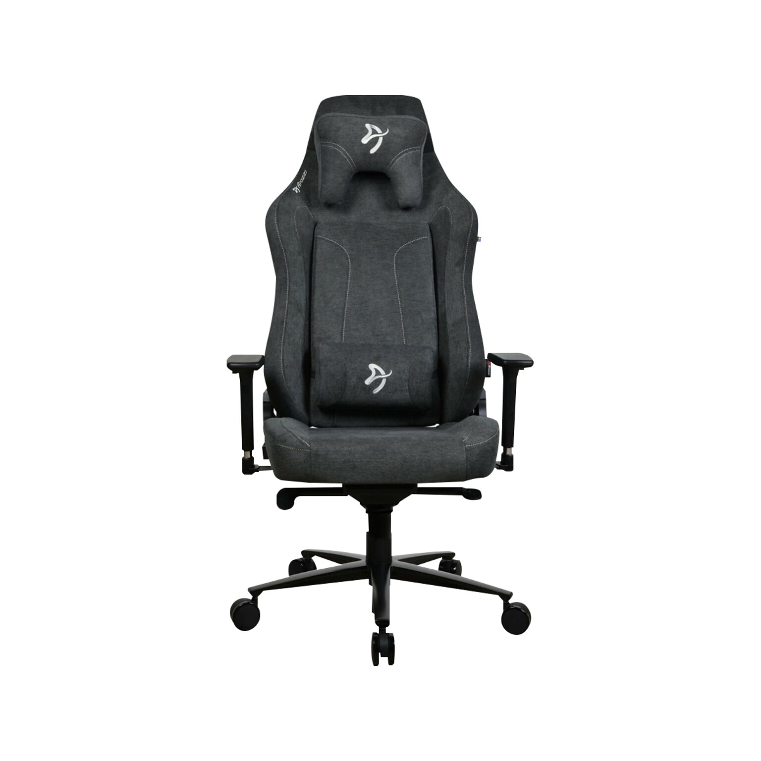 Arozzi Vernazza Fabric Ergonomic Rocker Gaming Chair, Dark Gray (VERNAZZA-XL-SFB-DG)